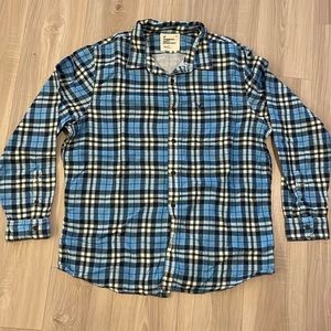 Checker long sleeve polo shirt